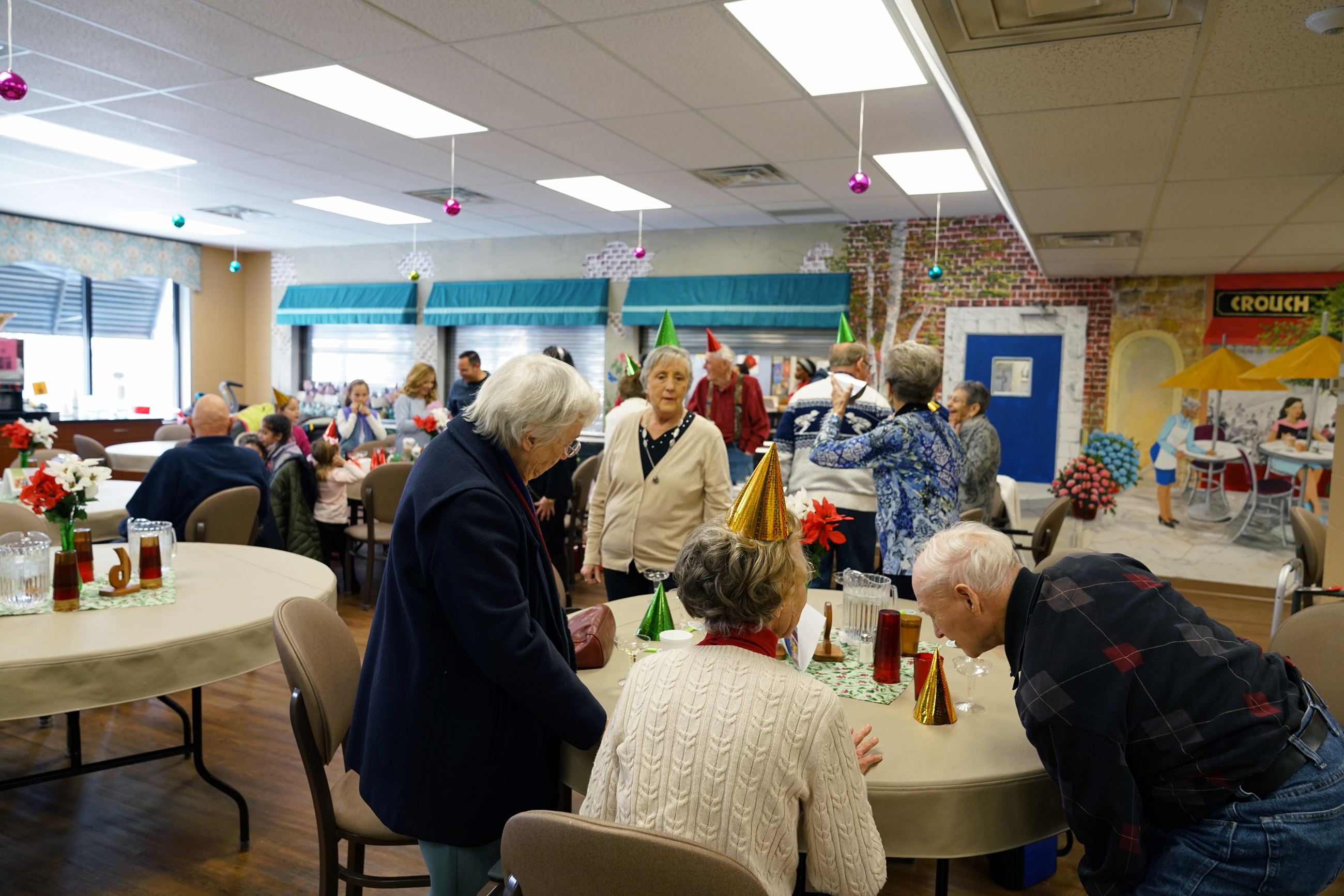 Department on Aging 2017 New Years Celebrates with Party Hats