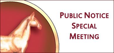Public Notice Special Board Of Commissioners Meeting