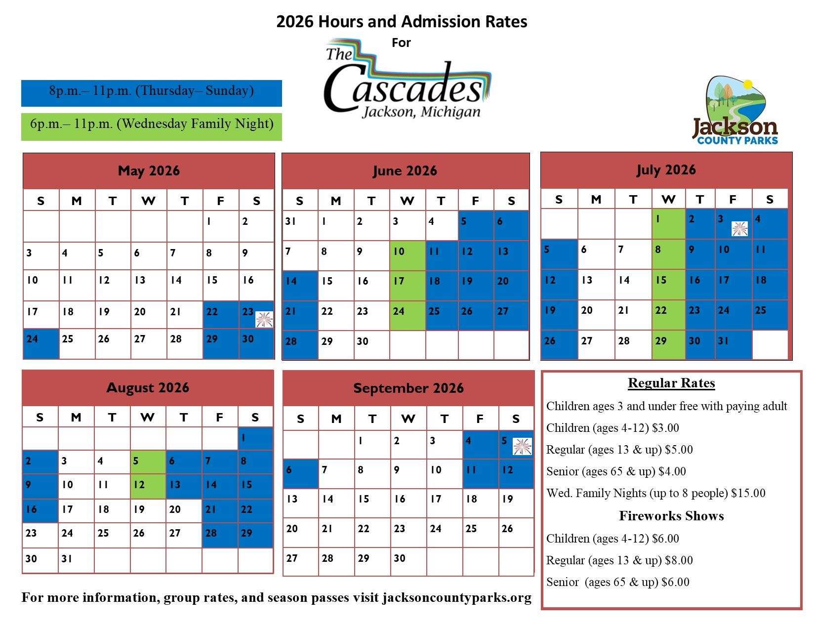 2026 The Cascades Rates