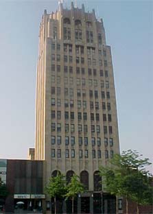 Front View of Tower Building